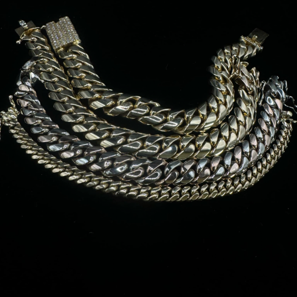 White gold, yellow gold, 10k, 14k)