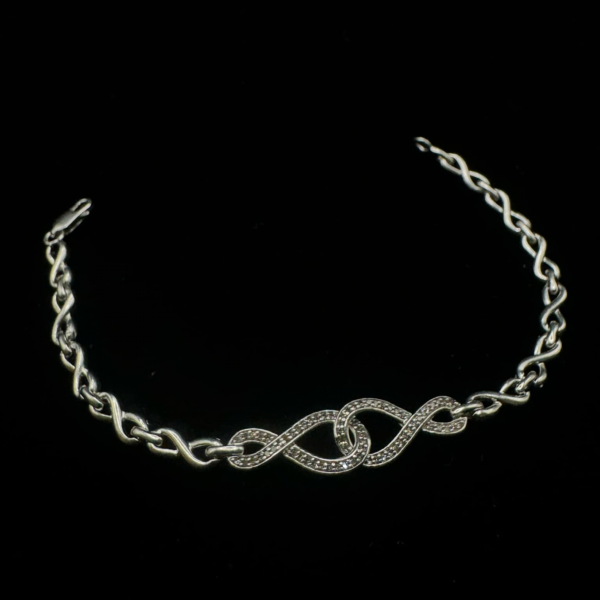 4mm eternity silver bracelet 7
